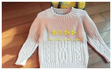 棒针编织入门 亲手为宝贝织一件温暖的插肩套头毛衣